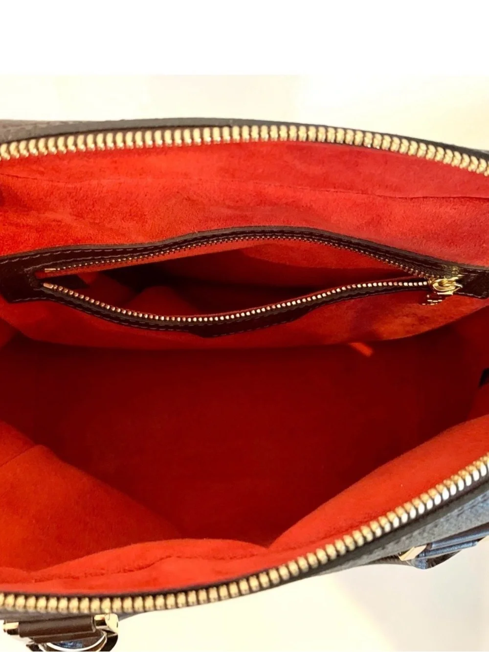 EUC Louis Vuitton Damier Ebene Brera Handbag with Dustbag - Picture 11 of 15